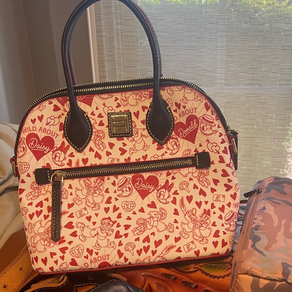 Dooney & Bourke Red and White Satchel